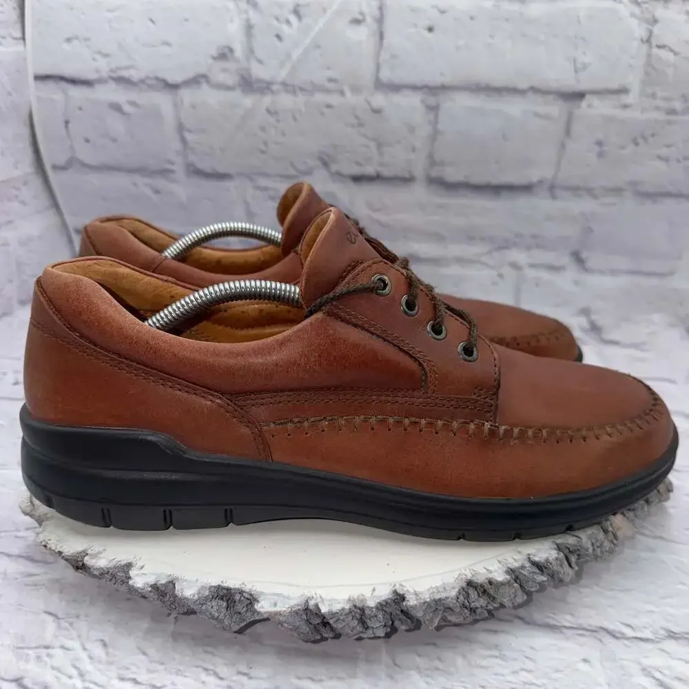 Ecco Seawalker Tie Casual Comfort Leather Shoes Men's Size EU 46 US 12